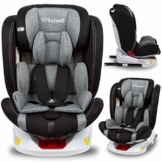 KIDWELL ORBIT Autositz 360° drehbar Kindersitz 0-36 kg mit Isofix | 0-11 Jahren | Gruppe 0/0+ / 1/2/3 | mit 5-Punkt-Gurtsystem | verstellbare Kopfstütze | stabil & sicher | Schwarz - 1